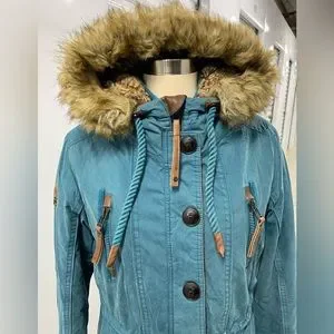 Naketano Jackets Coats Naketano Procrastinator Parka Jacket Coat Ocean Blue Large Rare Poshmark